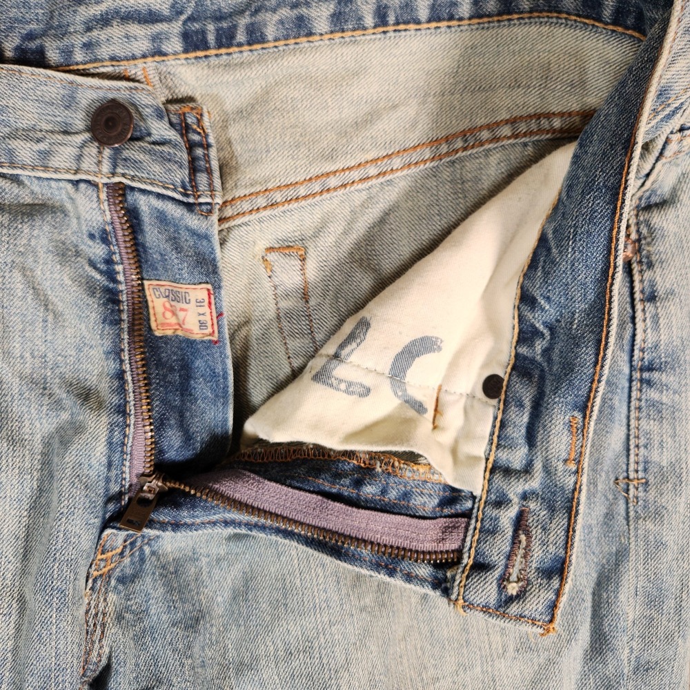 Polo Ralph Lauren Jeans Men's 33X26 (31X30) Blue 867 Classic Fit Denim‎ HEMMED - Picture 6 of 15